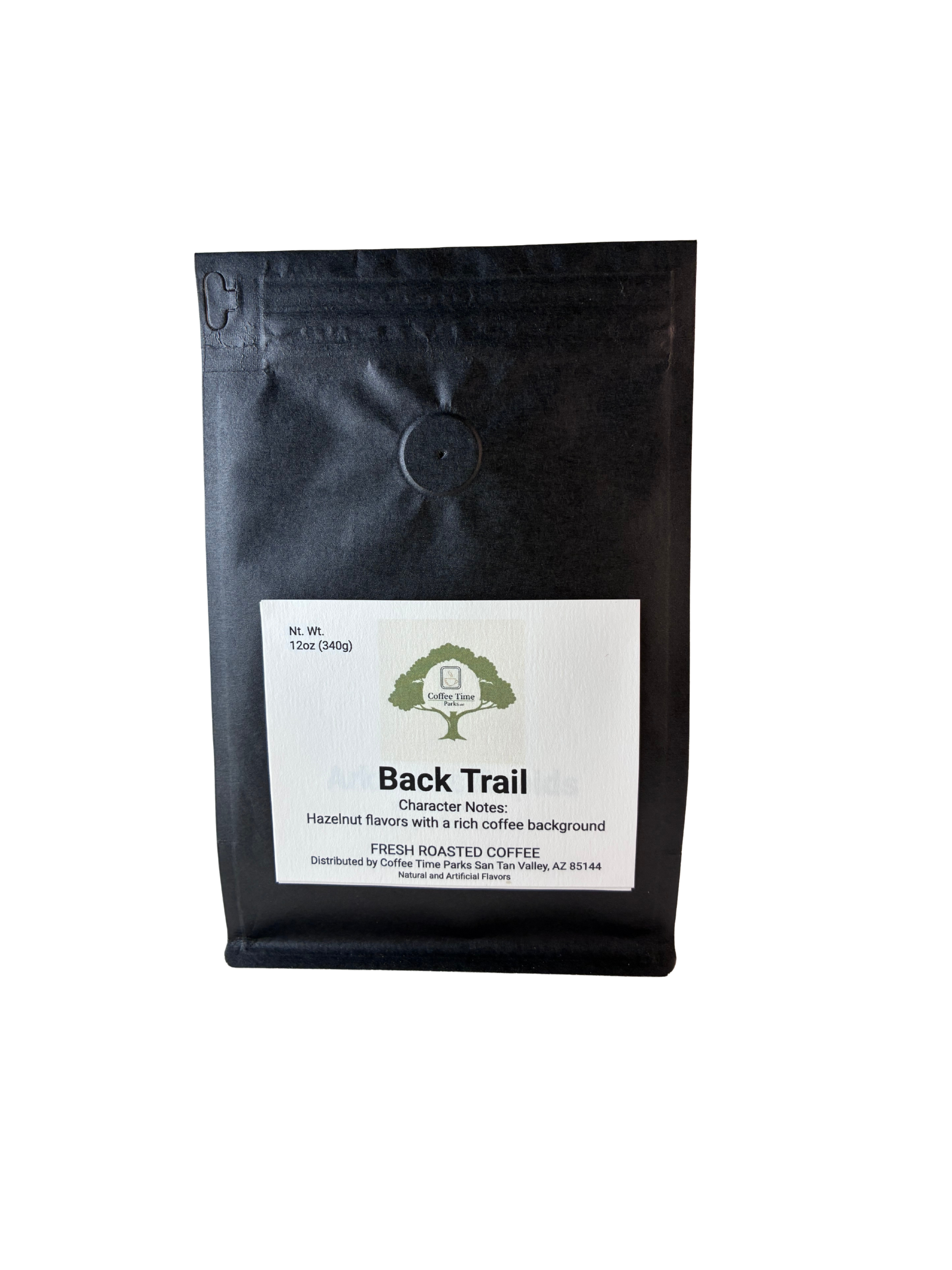 Back Trail- Hazelnut Flavored, Specialty Coffee